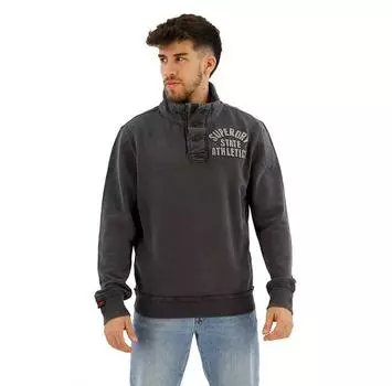 Superdry Vintage Athletic Henley half zip свитшот S