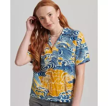 Superdry Vintage Beach Resort рубашка 2XS