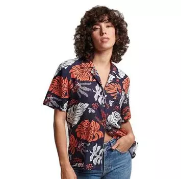 Superdry Vintage Beach Resort рубашка с коротким рукавом XS