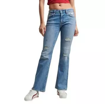 Superdry Vintage Mid Rise Slim Flare джинсы 28/32