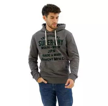 Superdry Workwear Flock Graphic худи M