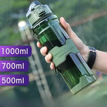 Суперемкий чайник для занятий спортом на открытом воздухе, прозрачная прыгающая чашка для воды из тритана для фитнеса, подарочная пластиковая космическая чашка 700ml