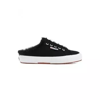 Superga 2402 Меховая шуба Mule Coatu Black S00gzm0999 220