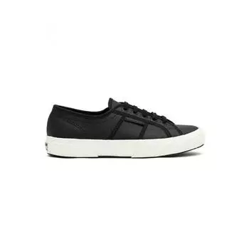 Superga 2750 Кожа Tumble Black S009vh0adt 220