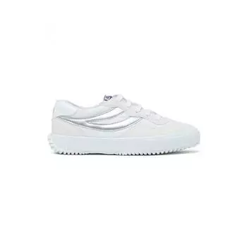 Superga 2837 Microfiber Nylon White Silver S111hkw908 225