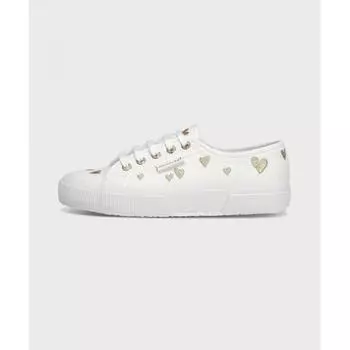 Superga Superga 2750 Сердце Вышивка Белое Золото 225