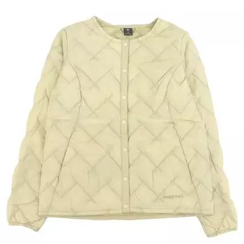 Superior Down Round Neck Jacket Пуховик из нейлона Superior Down Round NeckSeries 1101667 [Montbell] Женская (слоновая кость (IV)/Бежевый)