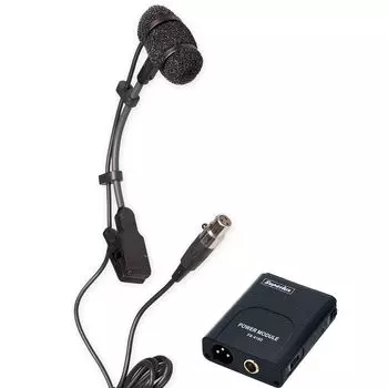 Superlux PRA383DXLR Clip-On Gooseneck Microphone System with Power Module for Orchestral and Percussion Instruments