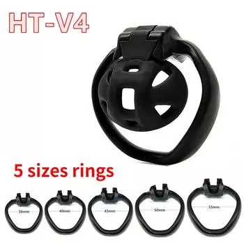 Супермаленький мужской пояс верности, клетка для члена, 5 размеров, кольцо, замок из смолы