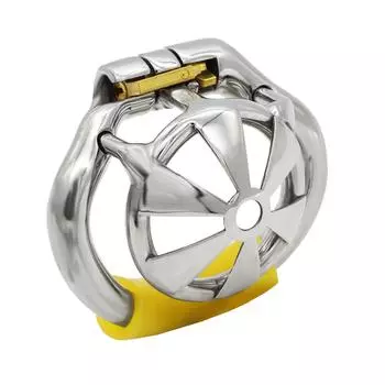 Супермаленькое мужское устройство целомудрия из нержавеющей стали, эргономичная клетка для члена с опорным кольцом, кольцевой замок на пенисе, пояс верности с невидимым замком M146 38mm ring