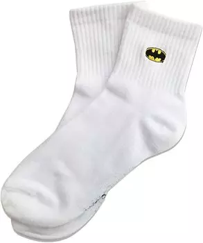 Superman One Point Embroidery Socks Batman Logo 22cm 24cm WBBT544J Approx. -