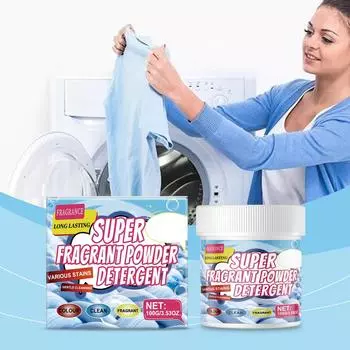 Супермоющее средство для стирки одежды. Чистка одежды. Пятна, грязь, запахи. Длительный свежий запах. Чистый уход за одеждой. One Size синий