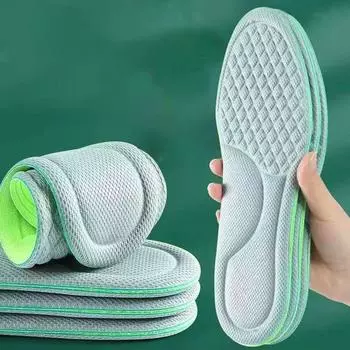 Супермягкая эластичная спортивная дышащая впитывающая пот дезодорирующая воздушная подушка Boost стелька для мужчин и женщин 35-36 tailorable чёрный