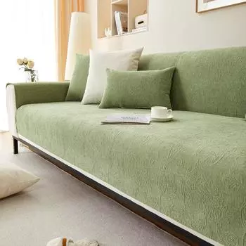 Супермягкая диванная подушка из синели, универсальная нескользящая четырехсезонная новая легкая роскошная подушка, кожаный чехол для дивана, полотенце 70X70