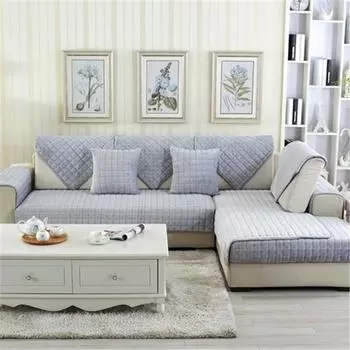 Супермягкая фланелевая нескользящая утолщенная подушка для дивана, современная простая клетчатая плюшевая подушка для дивана, полотенце для дивана 70*70