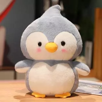 Супермягкая милая плюшевая игрушка-пингвин, кукла, антарктический пингвин, кукла для игрового автомата, детская подушка для кровати, девочка 25cm светло-синий