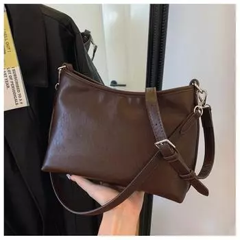 Супермягкая вместительная сумка женская 2024 новая сумка для поездок на работу через плечо сумка-тоут универсальная сумка-мессенджер чёрный