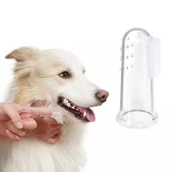 Супермягкая зубная щетка для домашних животных на палец для собак/кошек, средство для ухода за зубами от неприятного запаха изо рта, для чистки зубов у собак и кошек, силикагель, товары для животных