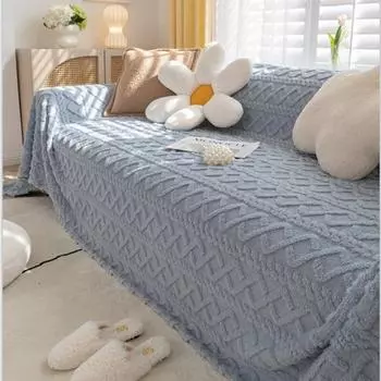 Супермягкие диванные полотенца, 1/2/3/4-местные чехлы для диванов, винтажные чехлы для диванов с полным покрытием, бархатные чехлы для гостиной 180x130cm 1pc