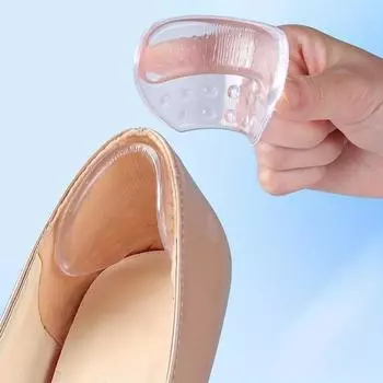 Супермягкие силиконовые наклейки на пятки, противоизносные стопы, каблуки с защитой от падения, женские туфли на высоком каблуке, туфли на каблуке, самые маленькие артефакты для изменения размера, подушечки половинного размера