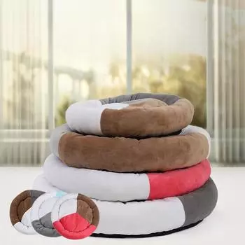 Супермягкие товары для домашних животных малого и среднего размера Четыре сезона собачья будка Кошачья будка Зимняя круглая собачья будка S 40*8cm