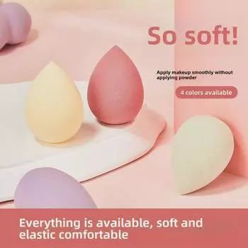 Супермягкий спонж двойного назначения JONBOS — для сухого и влажного нанесения макияжа, не впитывающий капли воды.