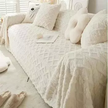 Супермягкое полотенце для дивана, ретро-полное полотенце для дивана, бархатные чехлы для гостиной, 1/2/3/4-местный диван, чехлы для дивана 180x130cm 1pc