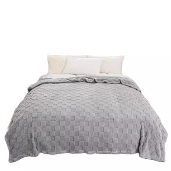 Супермягкое шерстяное одеяло из высококачественной шелковистой фланели, имитация шерсти, легкое одеяло, подходит для использования в любое время года, подходит для кровати или дивана. 70x100cm белый