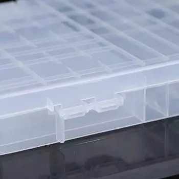 Суперобъемный пластиковый ящик для хранения батарей для размещенного держателя батареи 100 шт. Aaa Aa one size