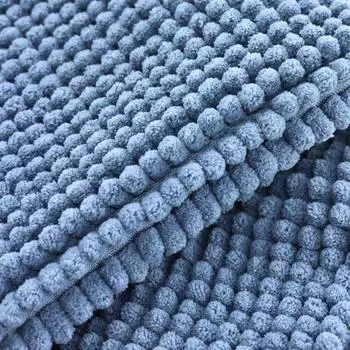 Суперплюшевый микрофибровый противоскользящий мягкий коврик для ванной комнаты, впитывающий воду, пригодный для машинной стирки, быстросохнущий 400MMx600MM