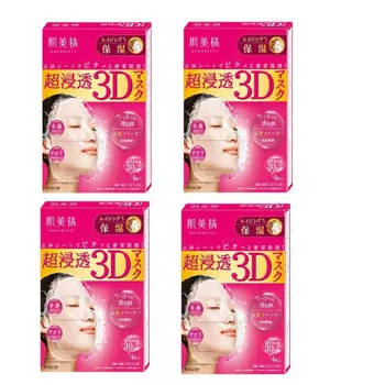 Суперпроникающая 3D-маска Hadabisei (Увлажнение против старения) 4 шт. x 4 шт. набор