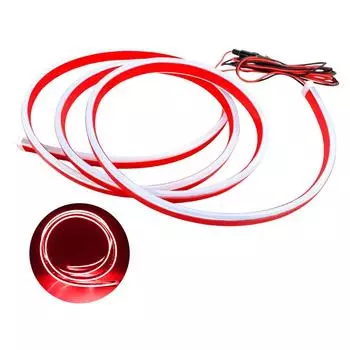 Суперяркие светодиодные дневные ходовые огни для капота автомобиля, универсальная неоновая лампа для освещения салона автомобиля, 12 В белый