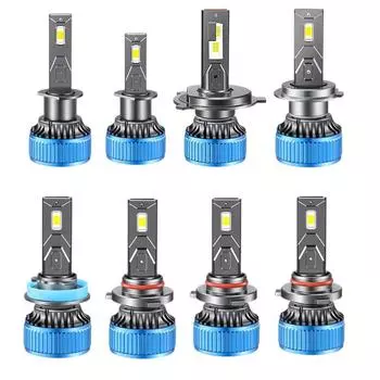 Суперяркие светодиодные лампы H3 H4 H7 4500LM H1 H8 H9 H11 для автомобилей 9005 HB3 9006 HB4 9012 HIR2 для противотуманных фар 6000K Universal