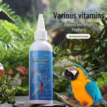 Суперразмерная электролитная и поливитаминная добавка для попугаев с пробиотиками 100ml