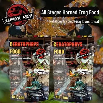 SuperRep Рогатая жаба Амфибийная еда: Смесь «Золотая бабочка и зеленая тыква с мятой» No
