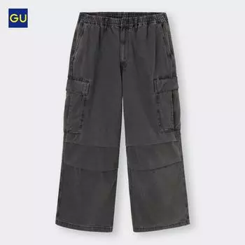 СУПЕРШИРОКИЕ БРЮКИ-КАРГО UNIQLO ИЗ ДЕНИМА