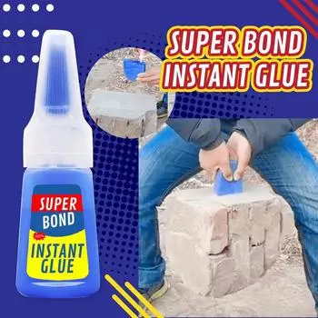 Суперсильный многоцелевой клей моментального склеивания 20 г для пластиковой керамики синий