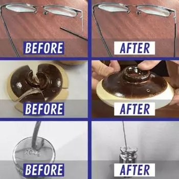 Суперсильный многоцелевой клей моментального склеивания 20 г для пластиковой керамики синий