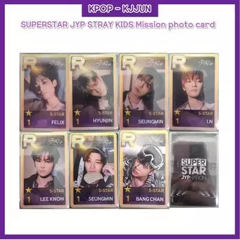 SUPERSTAR JYP STRAY KIDS Фотооткрытка с миссией HYUNJIN