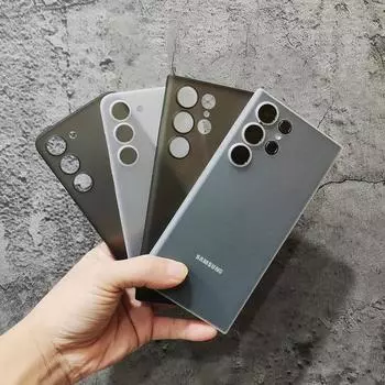 Супертонкий микроматовый жесткий чехол для телефона Samsung S24 Ultra 0,3 мм для Samsung S23 Ultra Galaxy S24 + S24, антижелтый матовый чехол с полным покрытием Samsung S24 матово-белый