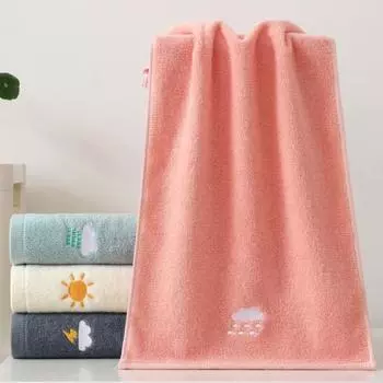 Супервпитывающее полотенце для лица, приятная для кожи, хлопковая, быстросохнущая ткань для мытья оранжевый