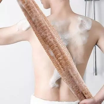 Супервпитывающее полотенце для мытья спины, удобная, долговечная, отшелушивающая мочалка широкого применения с ручками жёлтый