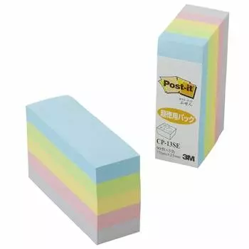 Супервыгодные липкие кубики Post-It Notes, пастельные цвета, 75 x 25 мм, 450 листов, 1 блок CP-13SE