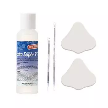 SuperX Lotion Pore Ampoule Blackhead Sebum Softener Extractor 100 мл + Sebum Extractor + Nas Pack Sheet (10 листов) х2, 2 шт.