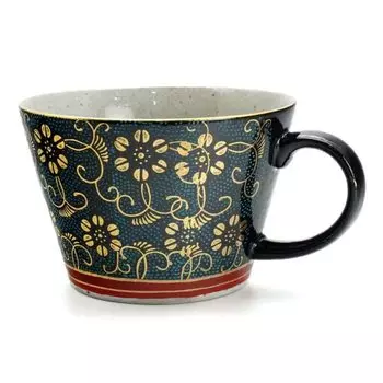 Суповая кружка Kutani Ware Kitazando, синие зерна, 200 мл, фарфор (кружка)