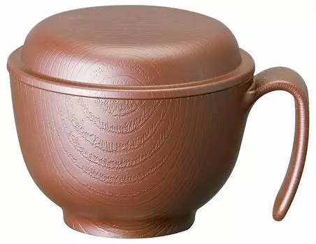 Суповая миска Skater Wood Grain с мягкой крышкой, коричневая, производство Япония, 340 мл NBLS2HF коричневый