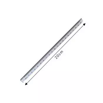 Supplies Acrylic Transparent Straight Ruler Triangular Rulers Students Stationery Measuring Tools 20cm
