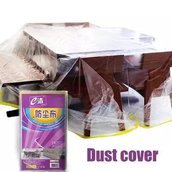 supplies Bed Plastic Table Household Protective Case Dust Covers Furniture Cover Dust Film белый