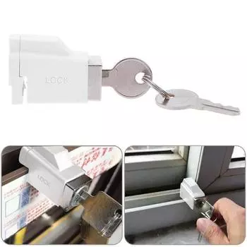 Supplies Push Window With 2 Keys Door Lock Window Restrictor Locks Window Lock Security Locks белый
