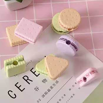Supplies Stationery Creative Cookie Cookie Sharpener School Supplies Pencil Cutter Pencil Sharpener random